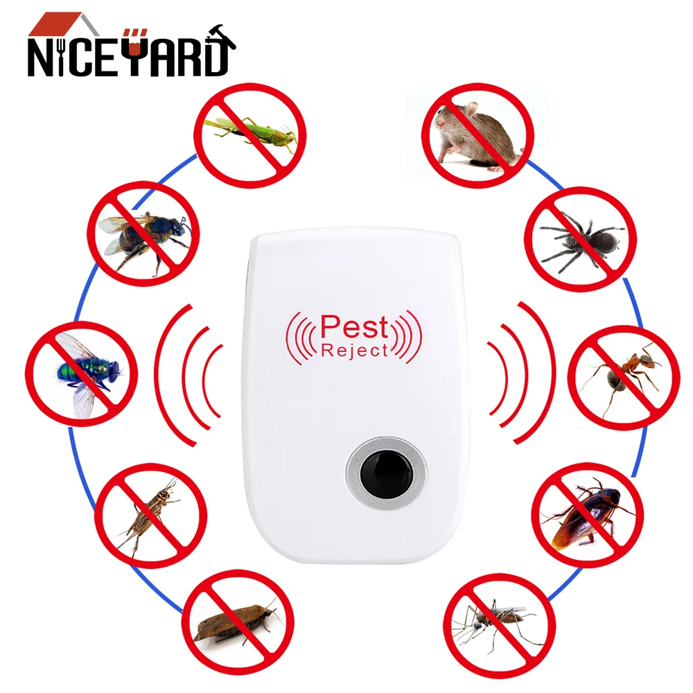 

NICEYARD EU/US Plug Rodent Contro Electronic mosquito repellent Indoor Cockroach Mosquito Insect Killer Ultrasonic Pest Repeller