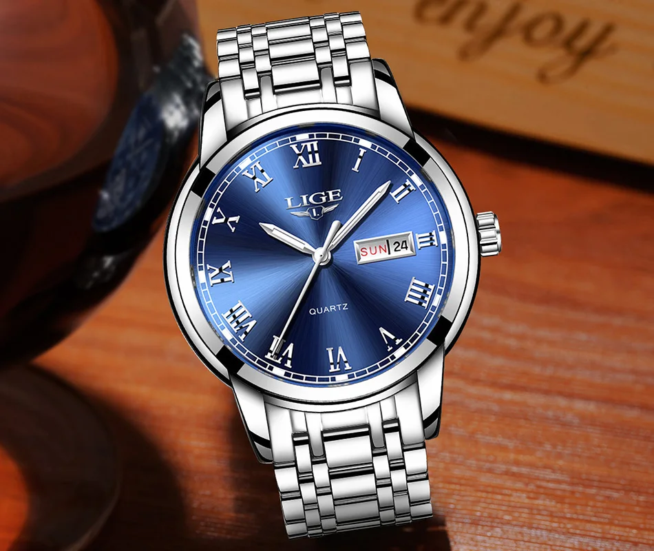 Couple Watches for Lovers Quartz Wristwatch Fashion Business Men Watch for Women Watches Stainless Steel White Gold Pair Hour