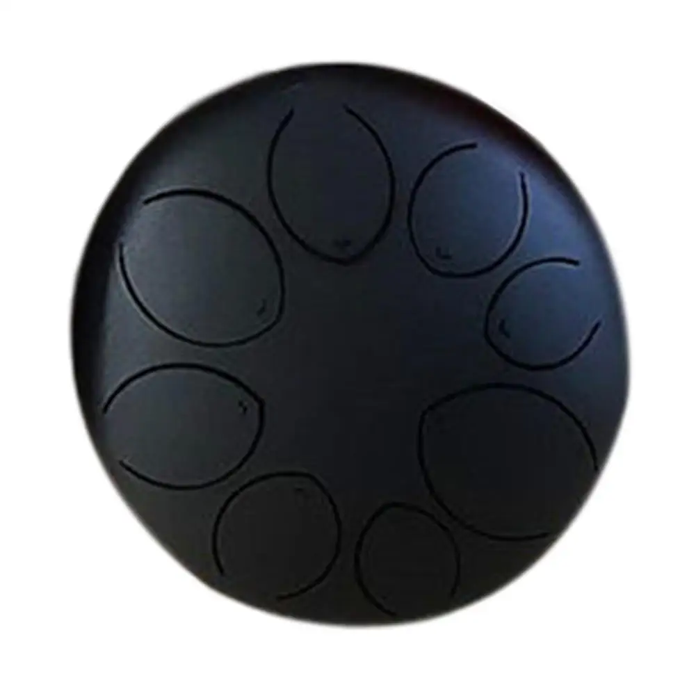 8 дюймов 8 нот тон сталь язык барабана Handpan Hangdrum Цветочный стиль с молотками музыкальная Книга сумка ударный инструмент