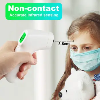 

LCD Digital Handheld Non Contact Body Temperature Measure Infrared Thermometer LCD Display Non-contact Instant Read Accurate