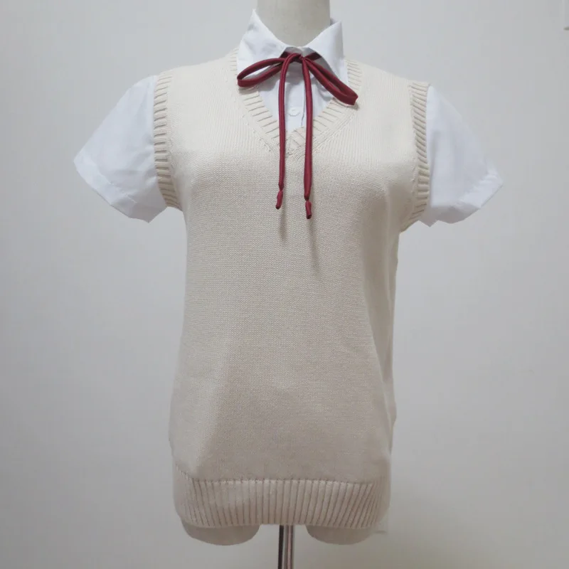 Школьная форма в японском стиле одежда для косплея свитер без рукавов жилет