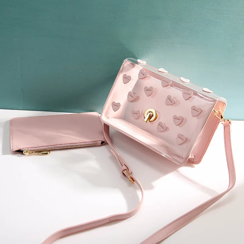 

Hot Luxury Handbags Women Bags Designer Jelly Bag Pvc Transparent Bag Cross Shoulder Bag For Women Bolsos Mujer Sac A Main