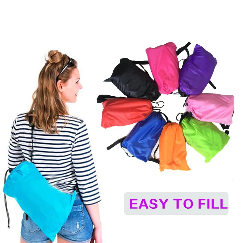 1 шт 6 цветов Надувной Спальный мешок для кемпинга многоцветная воздушная кровать лежак ленивый мешок притон laybag воздушный диван