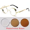 Round Metal Myopia Glasses Gothic Steampunk Vintage Shield Eyewear Shades Prescription 0 -0.5 -0.75 -1.0 -2.0 -3.0 To -6.0 5