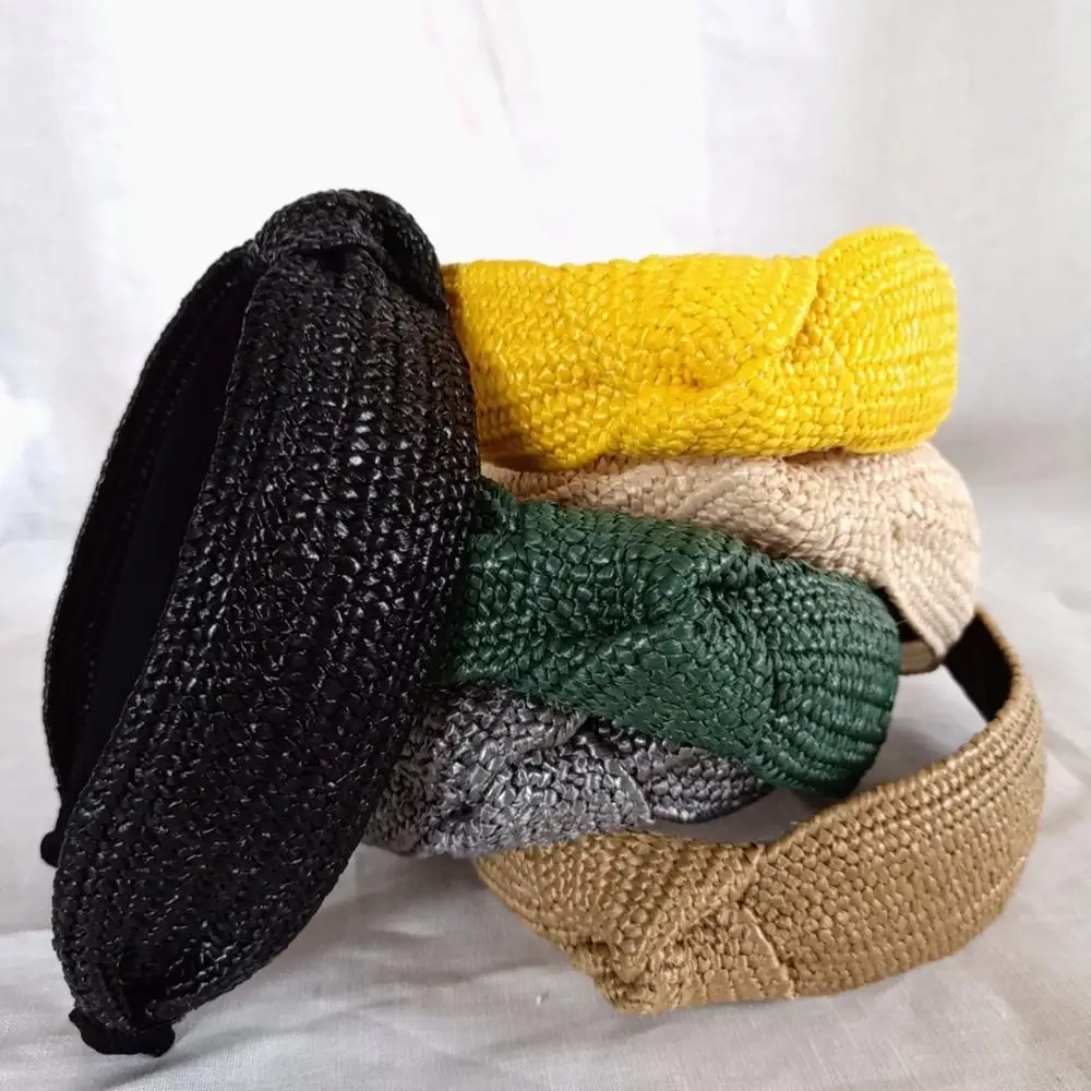 

MAXSITI U Bohemian Pure Handmade Straw Knotted Hair Hoop Female Fashion Headband Hair Accessories