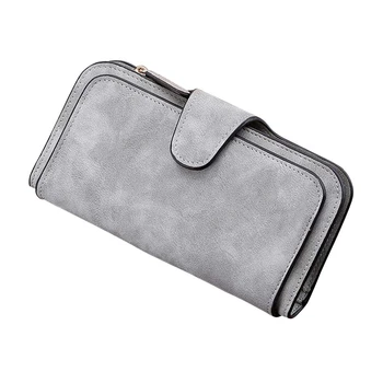 

New Arrival Woman Wallet 14 Card Slots High Capacity Purse PU Card Holder Multi-Card Slots Phone Bag carteira feminina Money Bag