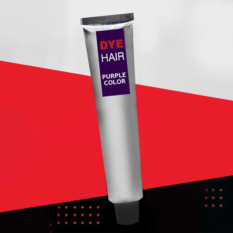 

100ml Unisex DIY Fashion Purple Color Hair Dye Cream Temporary Modeling Hair Care Styling Tools Natural Hair Coloring