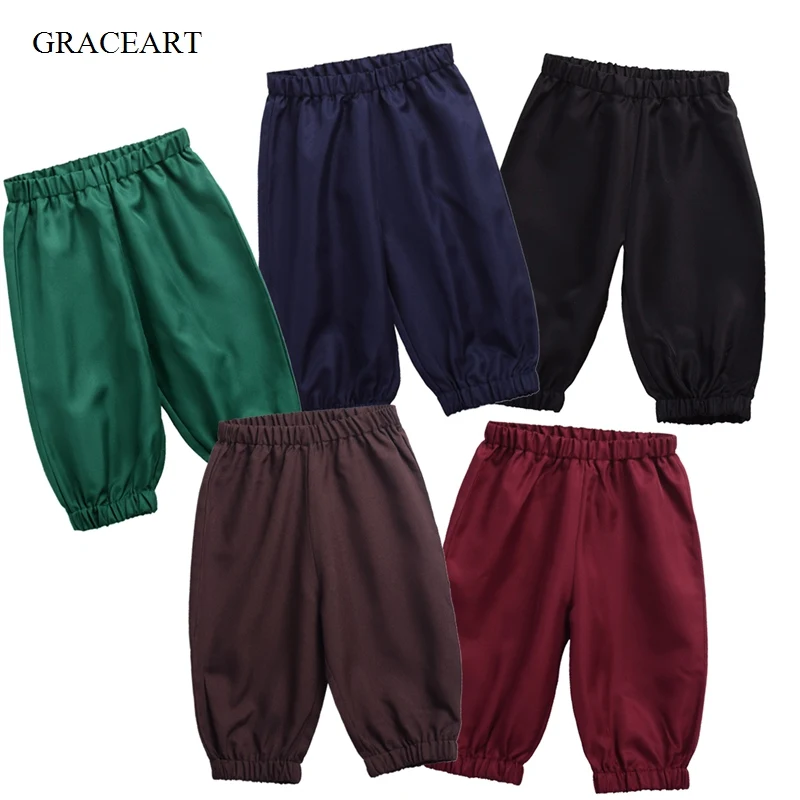 Cosplay Costume Men Medieval Costume Medieval Pants Pirate Cosplay Costume Boy Colonial Pioneer Trousers