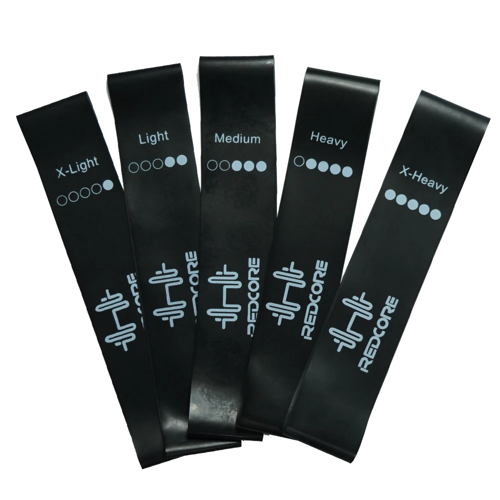 

5 Level Gum Fitness Resistance Bands 10-50LBS Yoga Pilates Training Rubber Loops Men Customized Workout Equipments Elastic Bands