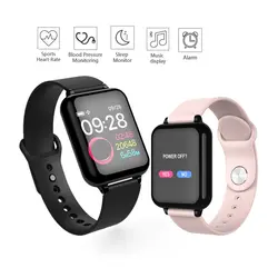 Мужские и женские модные спортивные Смарт-часы для фитнеса браслет пульсометр водонепроницаемый кровяное давление SmartWatch для IOS и Android