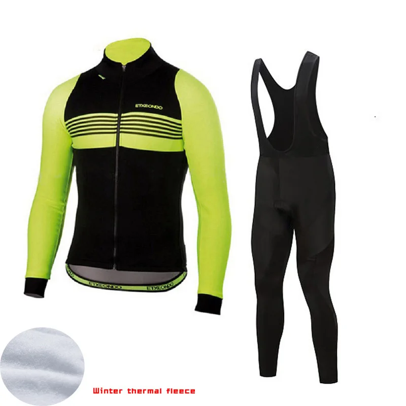 SPTGRVO LairschDan, новинка, черный, Etxeondo, зимний термальный флисовый комплект Джерси для велоспорта, mtb, велосипед, одежда для велоспорта, mallot, комплект для велоспорта - Цвет: 11