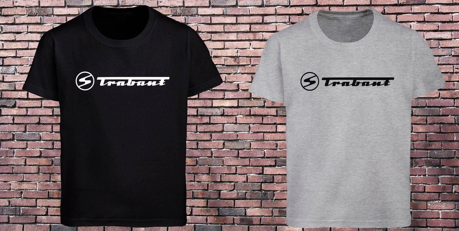 Trabant Cars Logo Printed Loose Men T-shirt |