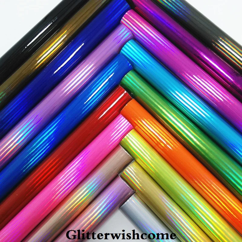 Блестящий виниловый винил для бантов Cuero Sintetico 21X29CM A4 гладкий переливающийся