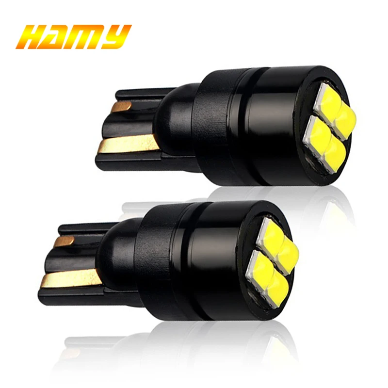 2 шт. светодиодный автомобильные светодиодные лампы 12 в 6500K 3030 SMD T10 W5W Canbus