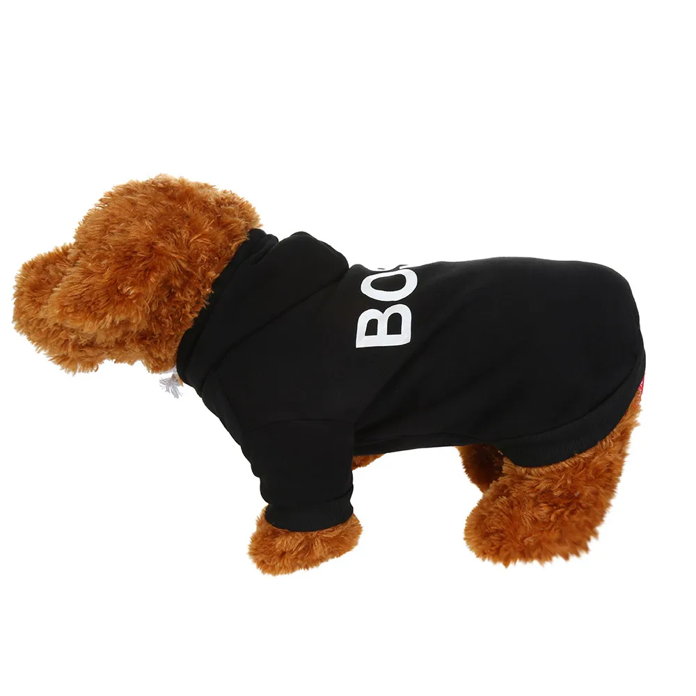 Одежда для собак с капюшоном теплые толстовки пальто для щенков Abbigliamento per cani Gatti Abbigliamento per animali domestici Fashion