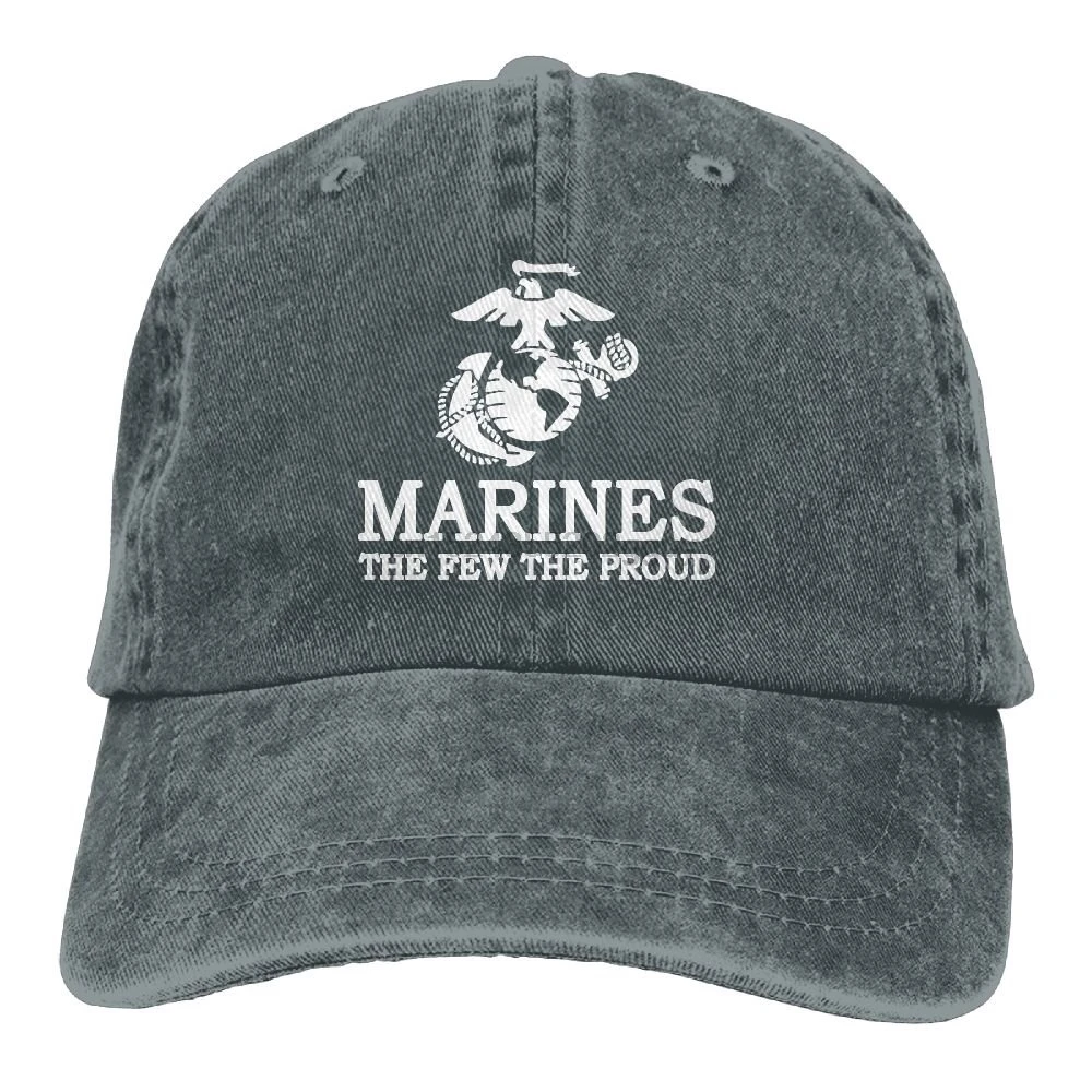 Хлопковая джинсовая ковбойская Кепка для бега с логотипом USMC The Few The Proud Marines