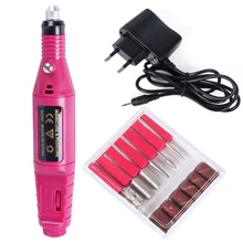  Professional Nail Drill Machine Electric Manicure Milling Cutter Set Nail Files Drill Bits Gel Polish Remover Tools TRHBS-011P-1 