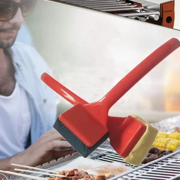 

New Grill Rescue Grill Grill Net Cleaning Brush Oil Stain Removing Brush BBQ Grill Brush Flame Retardant