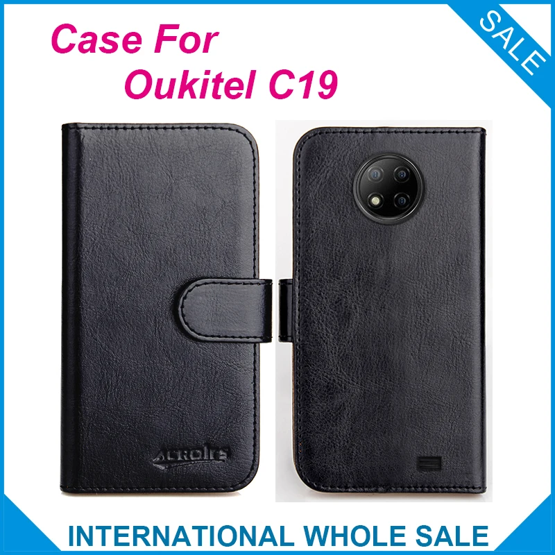 Чехол-кошелек для Oukitel C19 кожаный 6 цветов | Мобильные телефоны и аксессуары