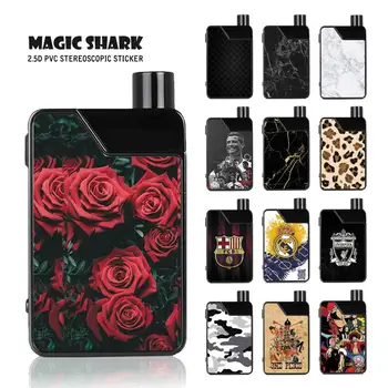 

Magic Shark 2.5D One Piece Football Club Messi Ronaldo Flower Leopard Vape Stereo Sticker Film Cover for SMOK FETCH