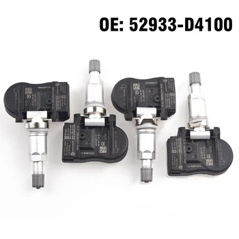 

4 PCS Car Tire Pressure Monitor Sensor TPMS 52933-D4100 52933D4100 for KIA HYUNDAI GRANDEUR I30 IONIQ Genesis G90 ELANTRA