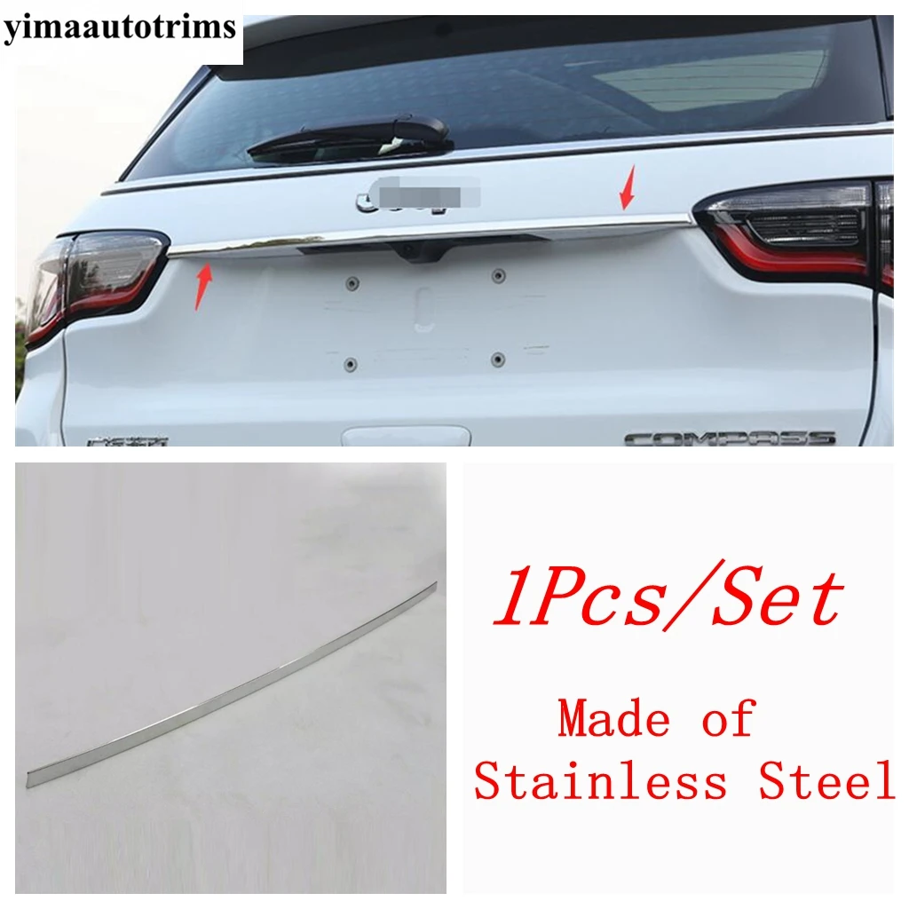 Rivestimento In Acciaio Inossidabile Per Portellone Posteriore Jeep Compass 2017-2021 – Protezione E Stile - Foto 8