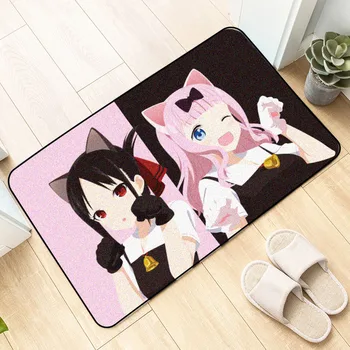 

Anime Kaguya-sama Love Is War Fujiwara Chika Floor Mat Carpet Decor Bedroom Anti-slip Rugs DIY Custom Doormat Kitchen Mats