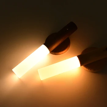 

LED Infrared Sensor Photosensitive Sensor Wireless USB Rechargeable Night Lamp