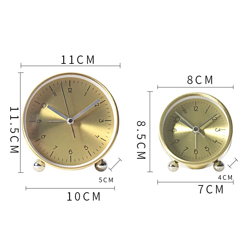 Скандинавские маленькие часы-будильник, креативная личность, простые студенческие настольные часы, настольные прикроватные настольные часы для спальни, немые настольные часы