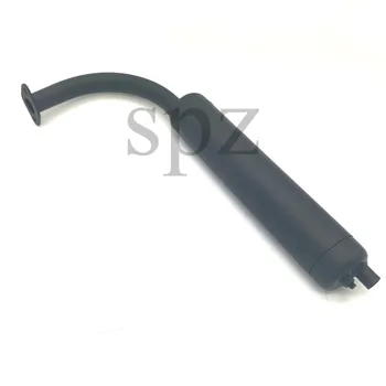 

New Muffler Exhaust Pipe 49cc 50cc 66cc 80cc 2-Stroke Engine Motorized Bicycles Bike Black