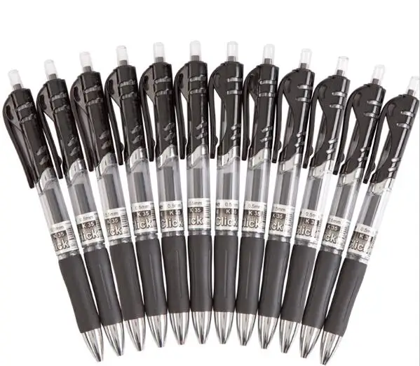 M&G K-35 0.5mm push type neutral pen students office special pen 12pcs/box