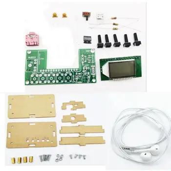 

DIY Electronic Kit Rechargeable FM Stereo Digital Radio Components LCD Display DSP PLL Automatically Search Campus Radio