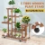 5 Tiers Wooden Flower Rack Plant Stand Multi Flower Stand Shelves Bonsai Display Shelf Yard Garden Patio Balcony Flower Stands