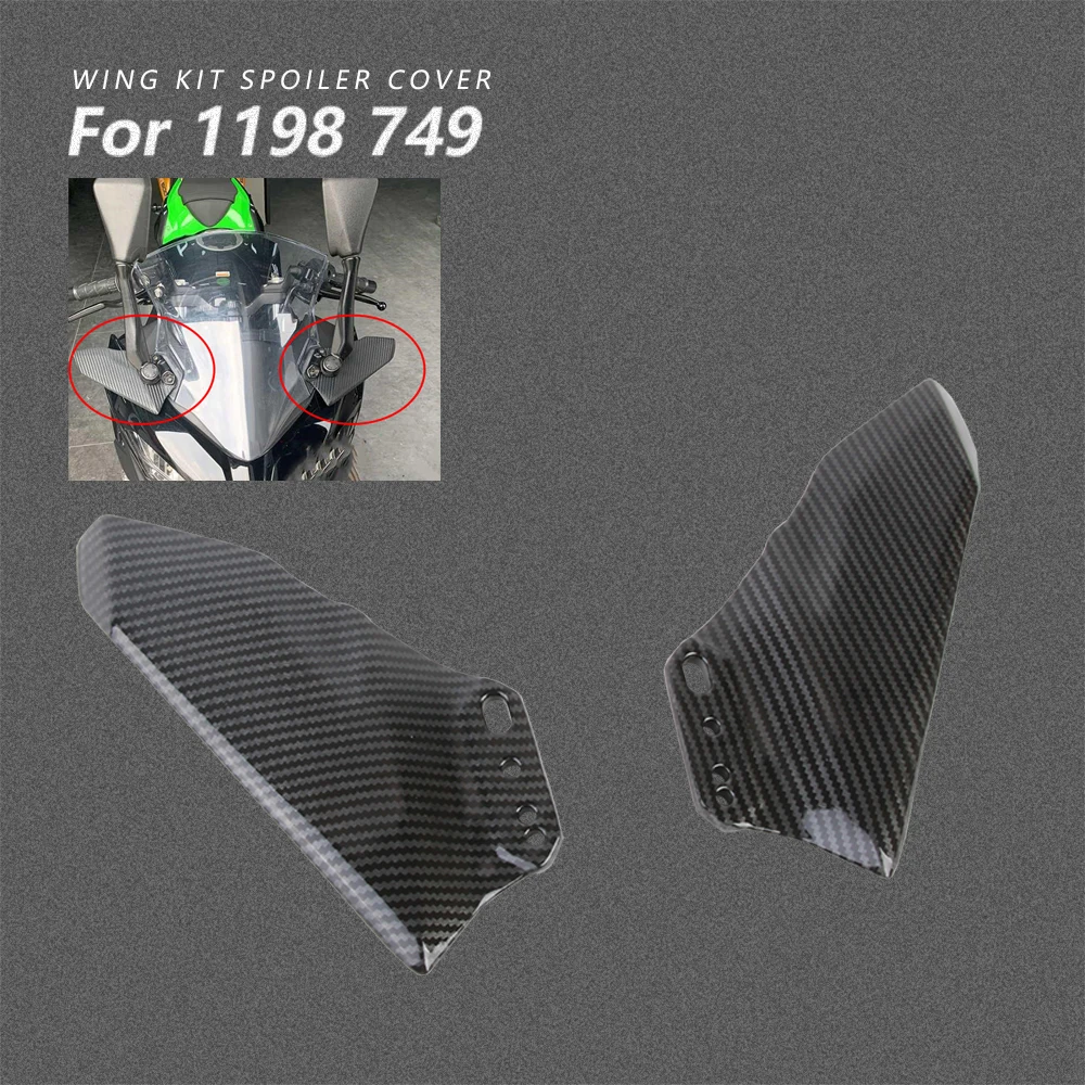 

For Ducati 1199 Fairing Motorcycle Winglet Aerodynamic ABS Wing Kit Spoiler Accessories 1098 1198 749 848 1199 996 748 916 998