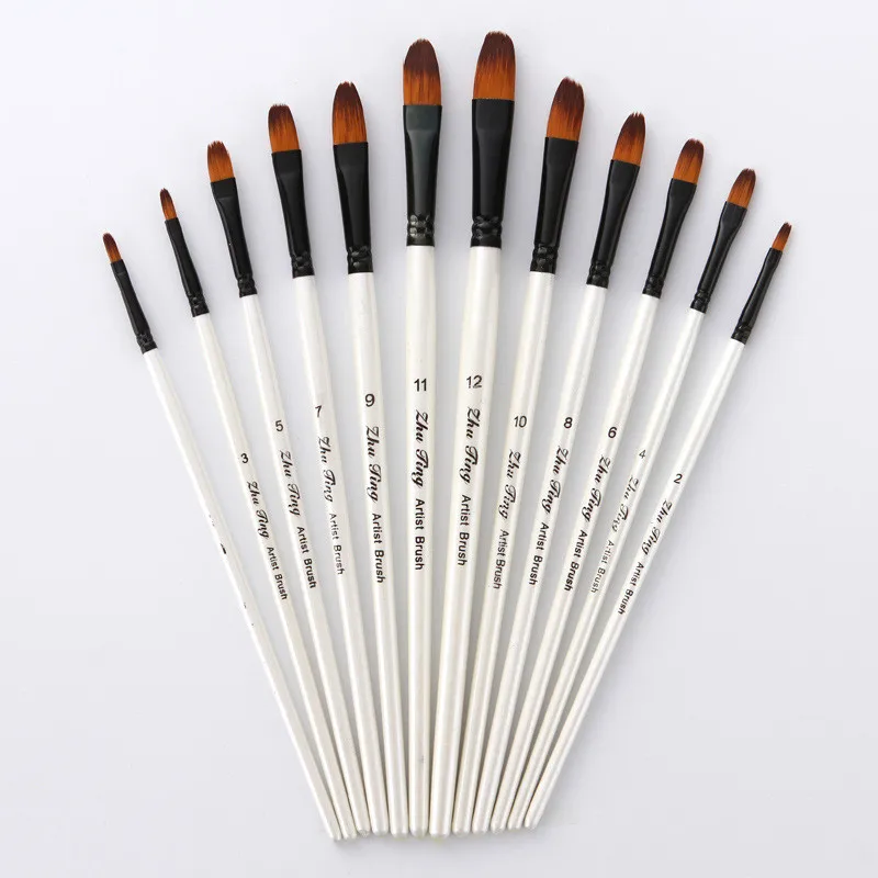 Generic Art Paint Brush Oil Watercolor Gouache Painting Brush Nylon