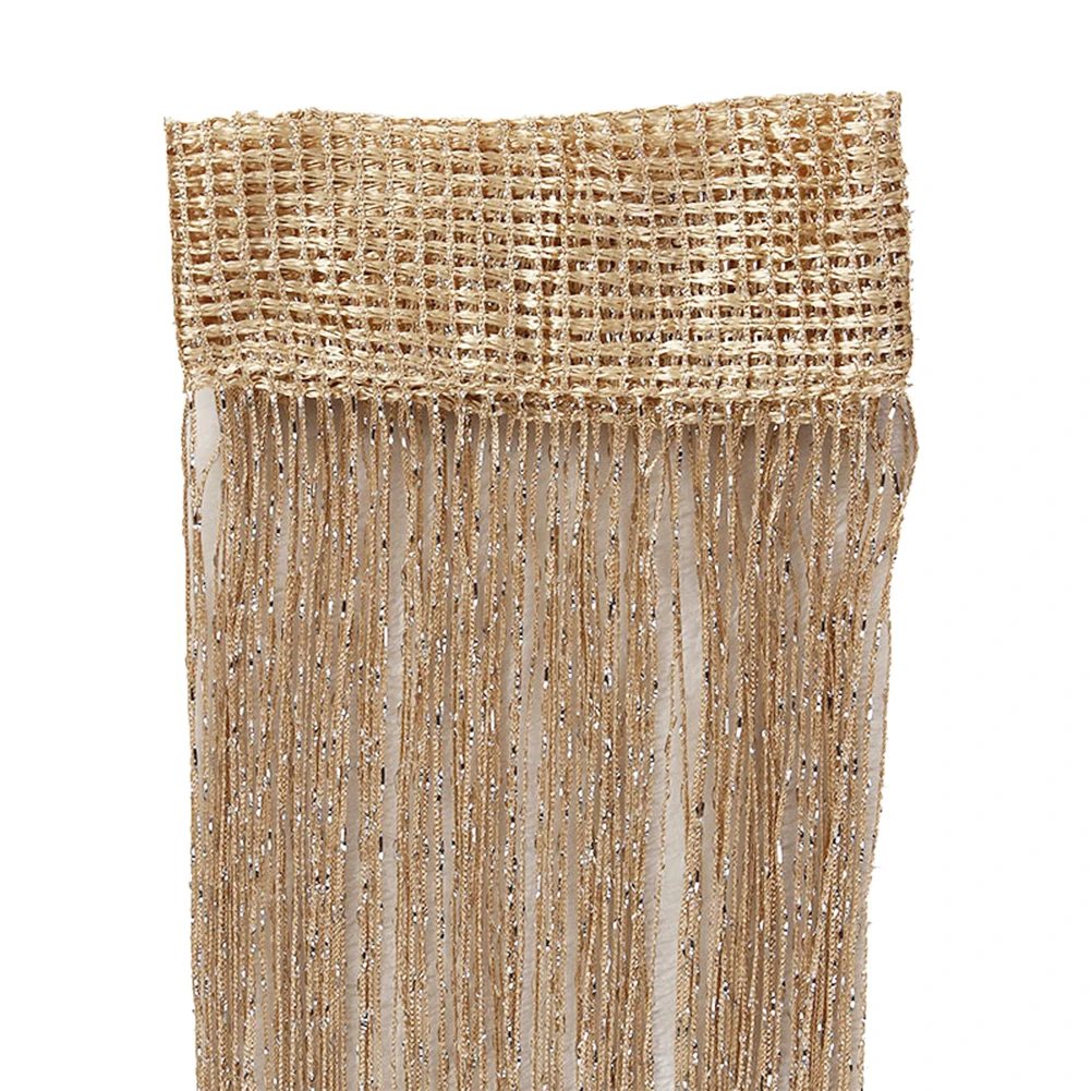 Блестящие шторы с бахромой кисточками блестящие серебряными линиями для окна