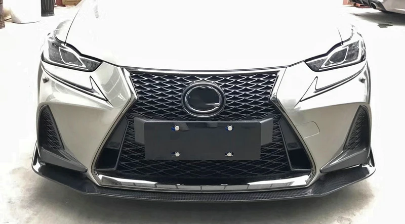 Автомобильные аксессуары для Lexus на IS350/300 h/300 АТС Стиль углеродного волокна передняя губа(GSE/AVE/ASE 3#) глянцевый волоконный бампер сплиттер