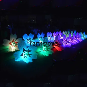Buy Free Shipping Wedding Stage Decoration Led Inflatable Lotus Rose Lily Flower For Stage Decoration Come With Led And Blower