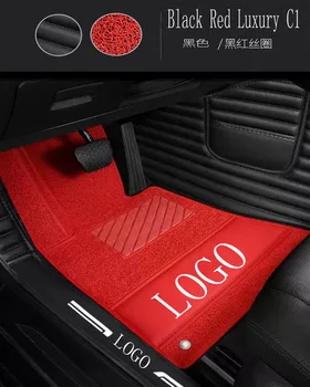 

Car floor mats with Logo/Brand Logo for Nissan Note LIVINA Rouge X-trail Altima Qashgai Sentra Murano 5D car-styling floor liner