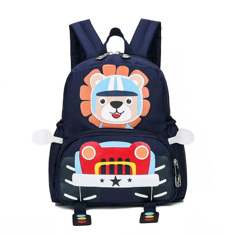 New Children 3D Backpack boys girls school Backpack kids Kindergarten backpack Schoolbag Mochila - Цвет: Dark blue