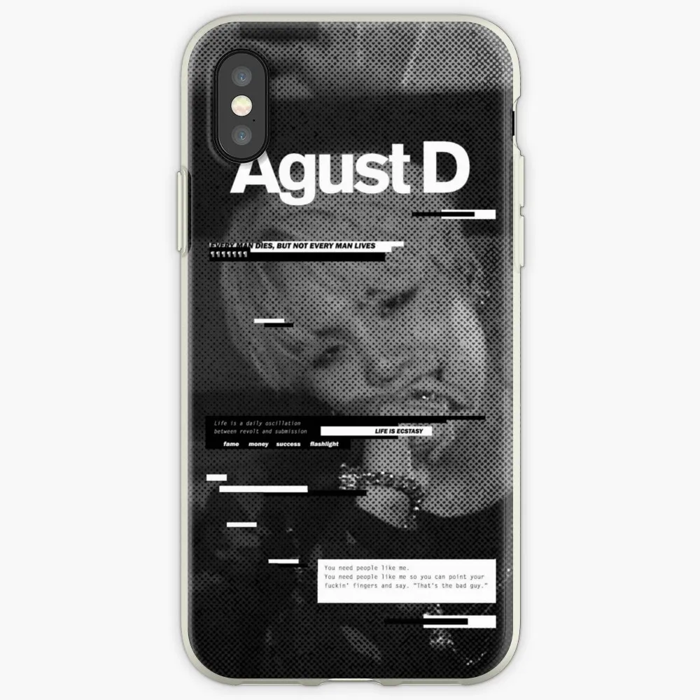Agust D Phone C for iPhone 11 X XS Max XR Cute Cat Tom Cover iphone 8 7 6 6S Plus Soft Silicone Clear | Мобильные телефоны и