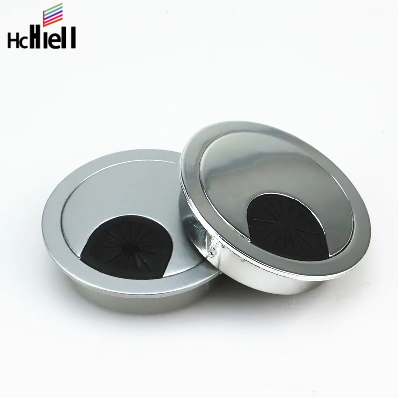 

1PC Desk Table Plastic Cable Hole Cover PC Computer Round Wire Tidy Grommet Organizer