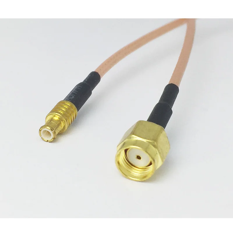 100 шт./лот RP SMA штекер к MCX Штекер прямой RF коаксиальный кабель Pigtail RG316