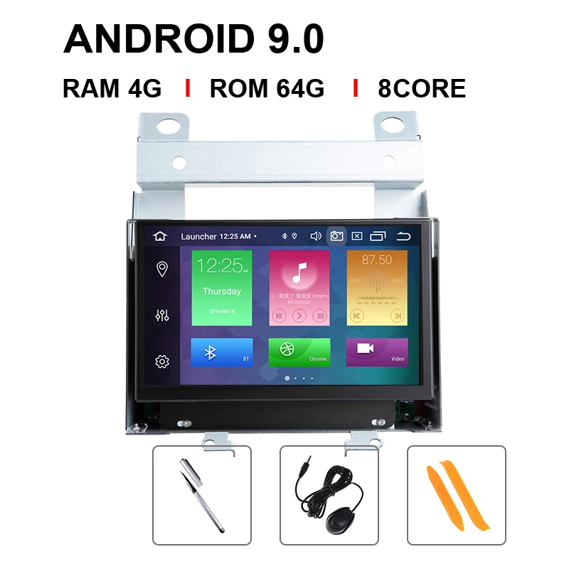 Ips DSP 8 ядерный 4G 64GB 2 din Android 9 автомобильный Радио DVD для Land Rover Freelander 2 2007-2012 Мультимедиа gps Навигация Аудио ТВ BT - Цвет: 8 Core 64 ROM