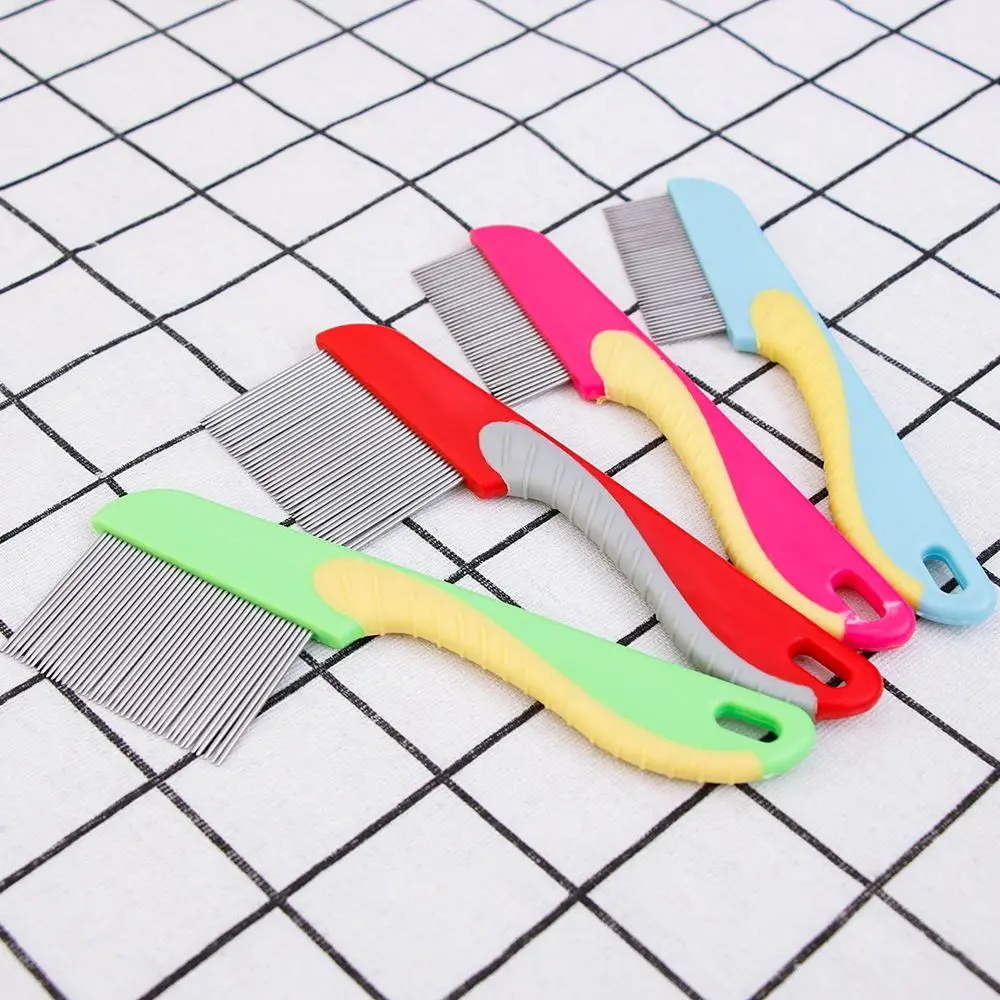 

Pet Dog Comb Remove Fleas Lice Stainless steel Comb Dog Cat Hair Grooming Tool for Long-haired Medium-sized Dogs And Cats