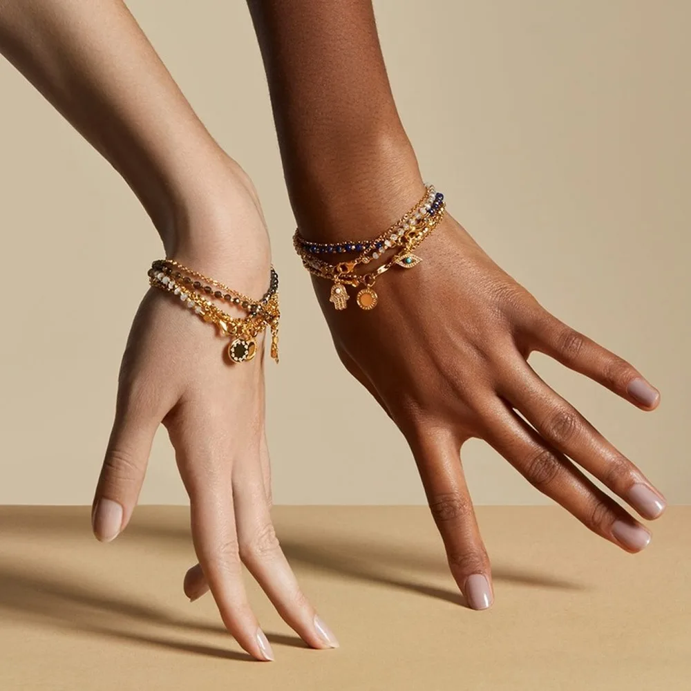 

Free shipping 2020 Style Cross-Border Supply Fatima Palm Pearl Shell Bracelets Multi--Handmade Beaded Crystal Bracelet HWASY1804