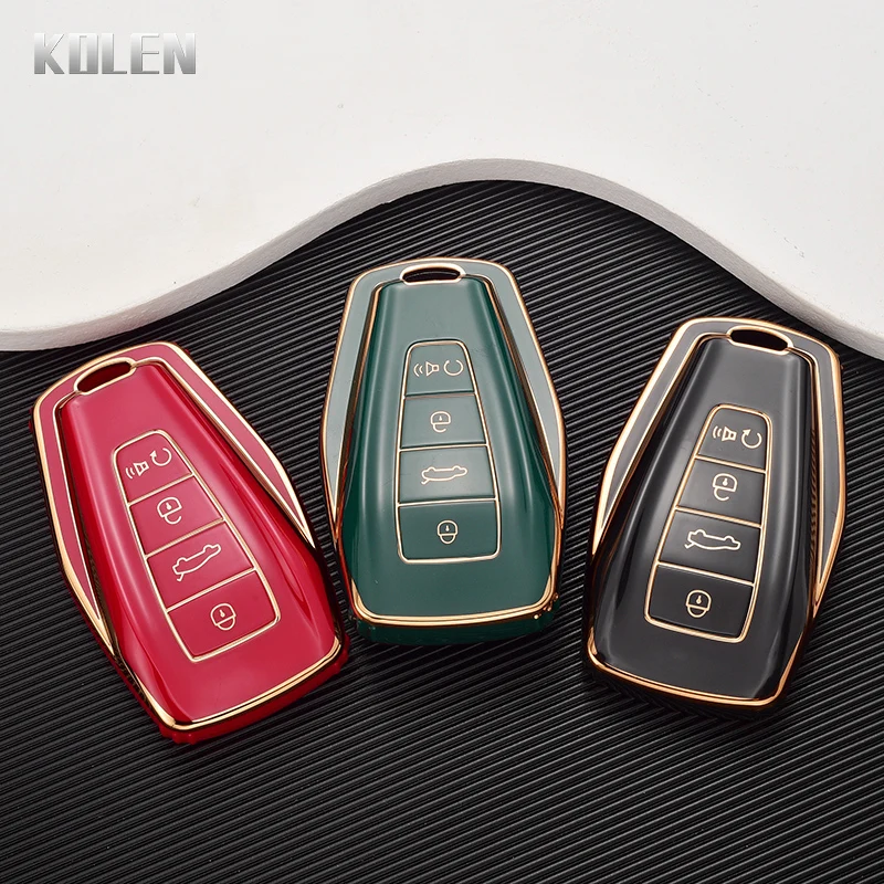 TPU Car Remote Key Case Cover Shell For Geely Coolray-Atlas Boyue NL3 Emgrand X7 EX7 SUV GT GC9 Borui Accessories key case cover key case car key shell remote control case cover