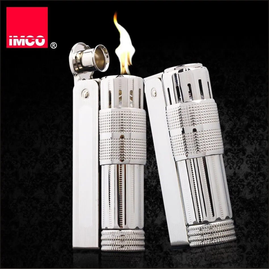 Оригинальная зажигалка IMCO старая бензиновая Зажигалка из настоящей нержавеющей