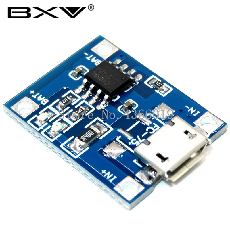 10 шт. TYPE-C/Micro USB 5 В 1A 18650 TP4056 литиевый модуль зарядного устройства аккумулятора зарядная плата с защитой двойные функции 1A li-ion