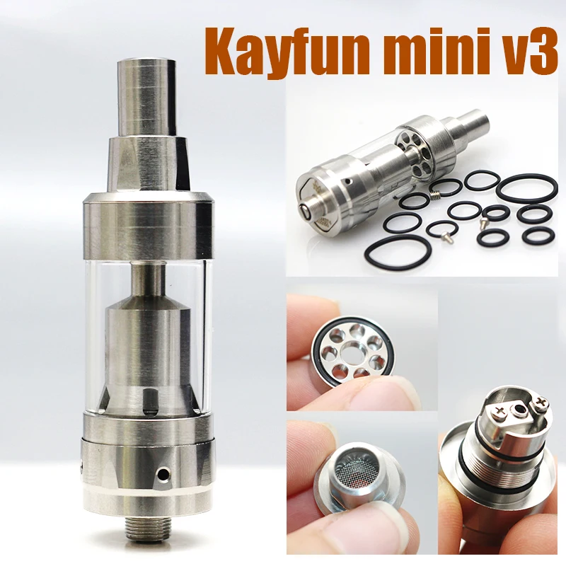 

Kayfun mini v3 e cigarette Rebuildable Atomizer subtank fit for mechanical mod atomizer tank